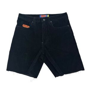 🌟 SOLD OUT ONLINE 🌟 Empyre Loose Fit Black Corduroy Kids Skate Shorts | Sz 28